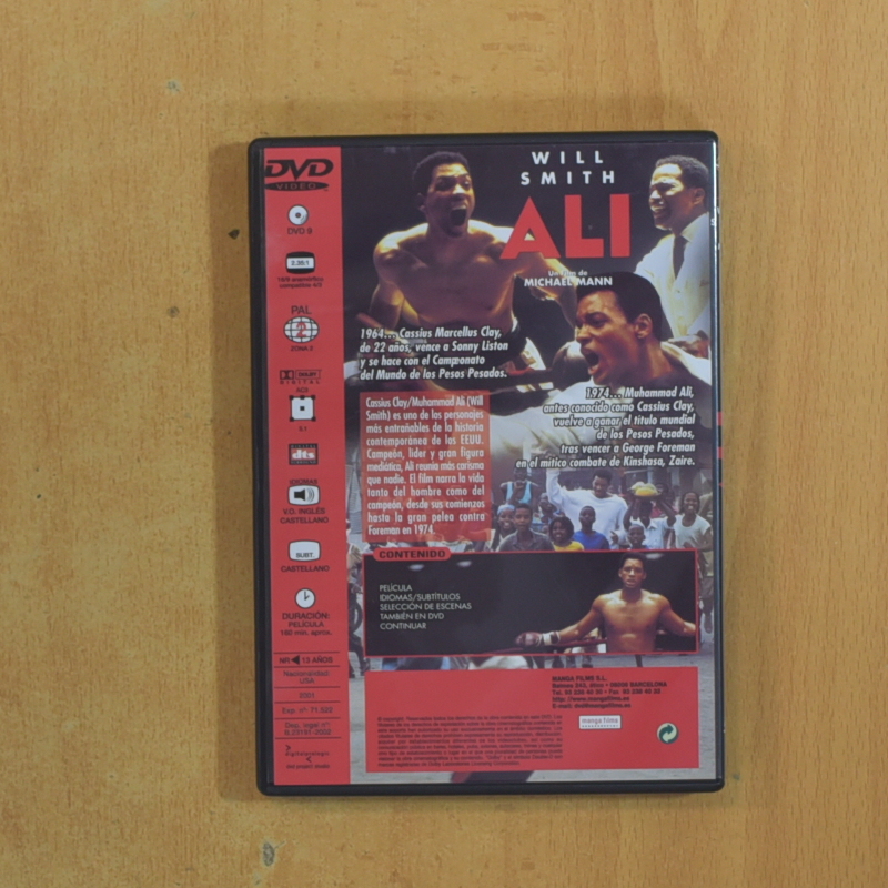 ALI - DVD