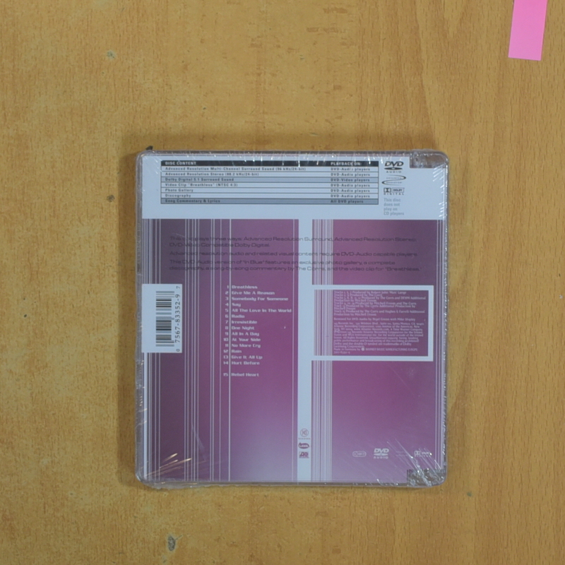 THE CORRS - IN BLUE - DVD AUDIO