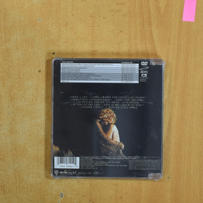 FAITH HILL - CRY - DVD AUDIO