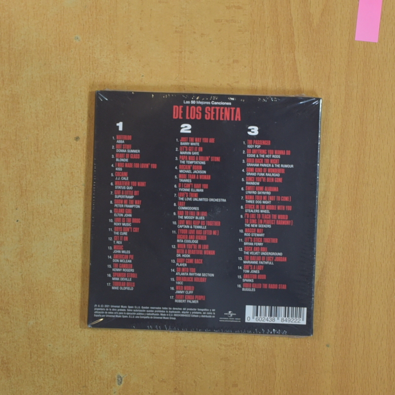 VARIOS - LAS 50 MEJORES CANCIONES DE LOS SETENTA - CD