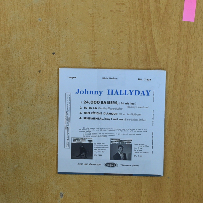 JOHNNY HALYDAY - 24000 BAISERS - CD