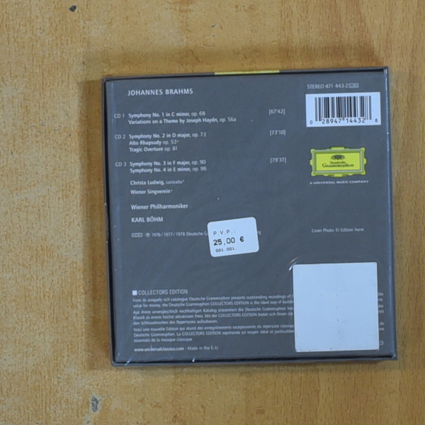 BRAHMS - 4 SYMPHONIES - CD
