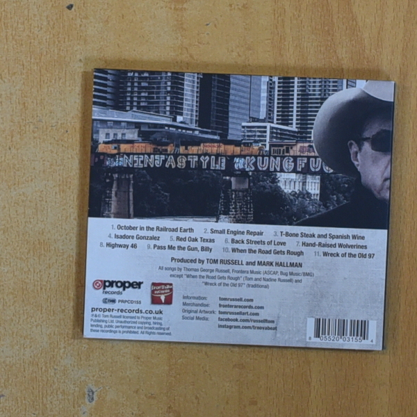 TOM RUSSELL - OCTOBER IN THE RAILROAD EARTH - CD