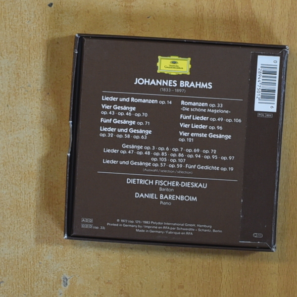 BRAHMS - LIEDER - CD