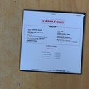 VARIATIONS - NADAR - CD
