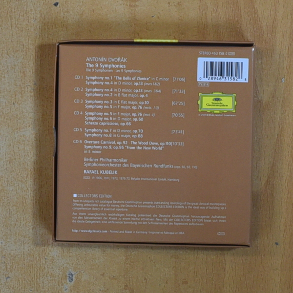 DVORAK - THE 9 SYMPHONIES - CD