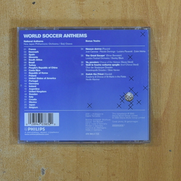VARIOS - WORLD SOCCER ANTHEMS - CD