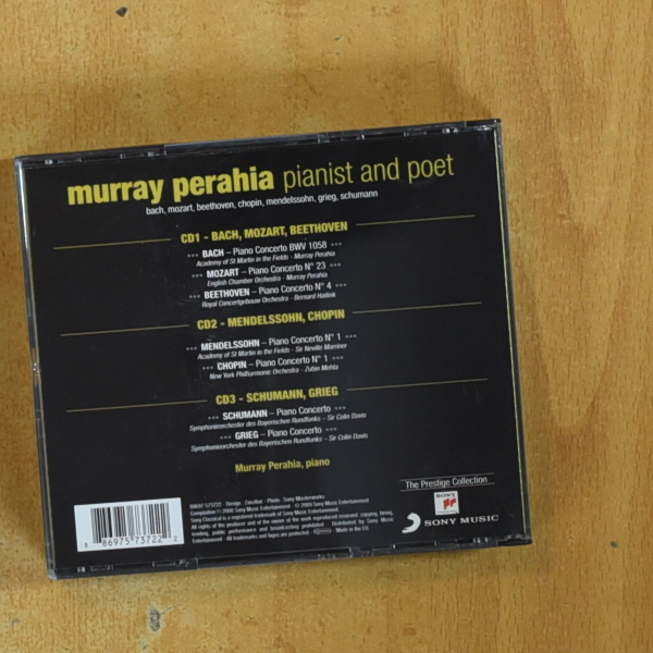 MURRAY PERAHIA - PIANIST AND POET - CD