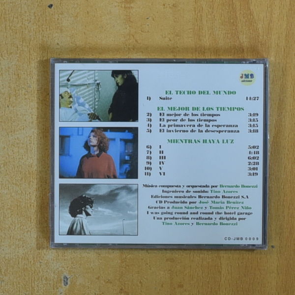 BERNARDO BONEZZI - EL TECHO DEL MUNDO / EL MEJOR DE LOS TIEMPOS / MIENTRAS HAYA LUZ - CD