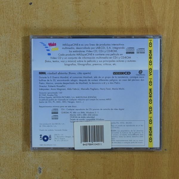 ROMA CIUDAD ABIERTA - VIDEO CD