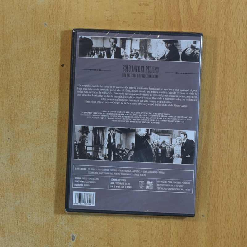 SOLO ANTE EL PELIGRO - DVD