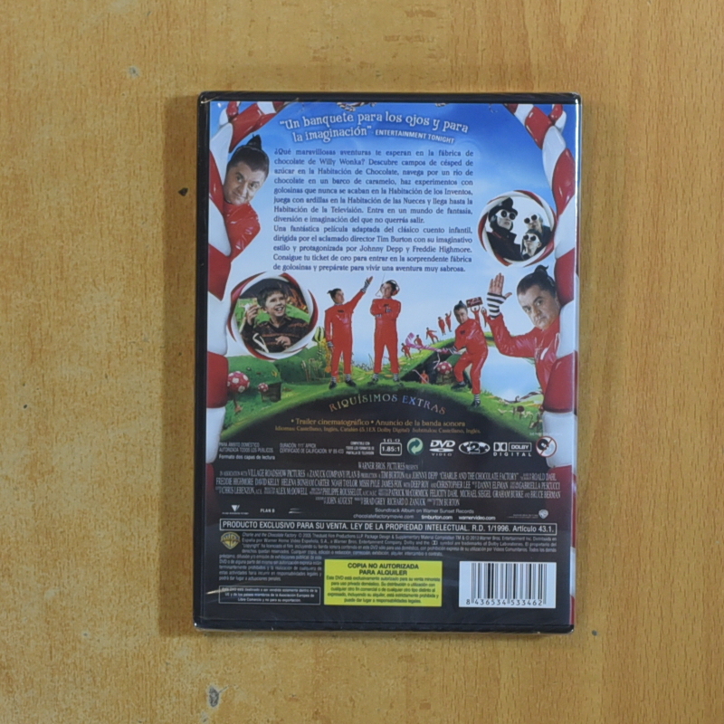 CHARLIE Y LA FABRICA DE CHOCOLATE - DVD