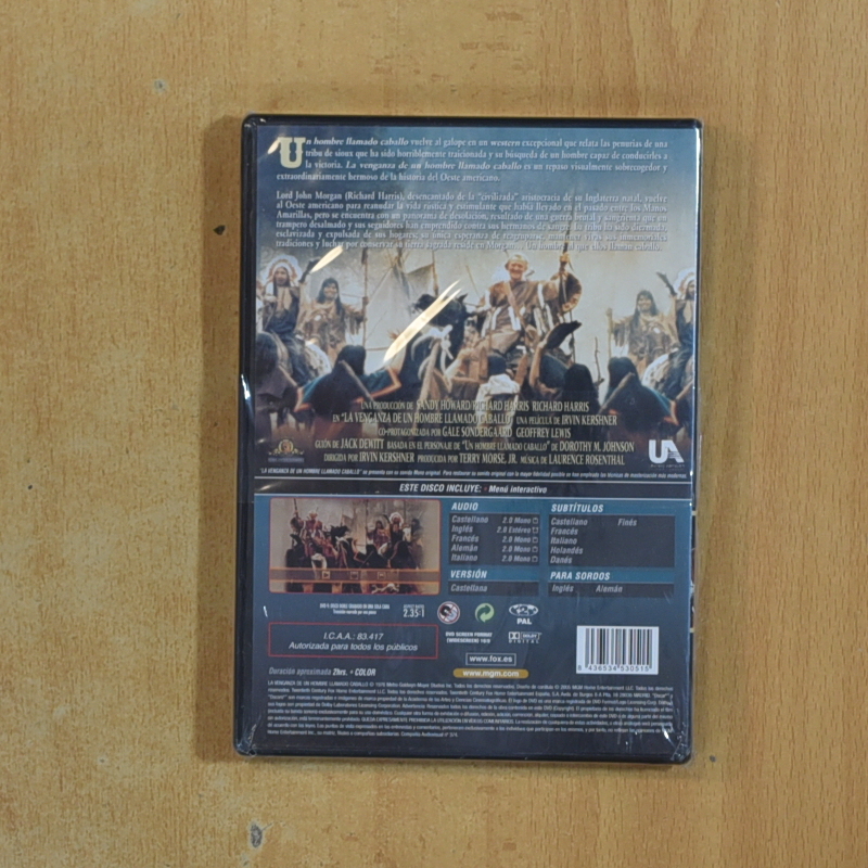 LA VENGANZA DE UN HOMBRE LLAMADO CABALLO - DVD