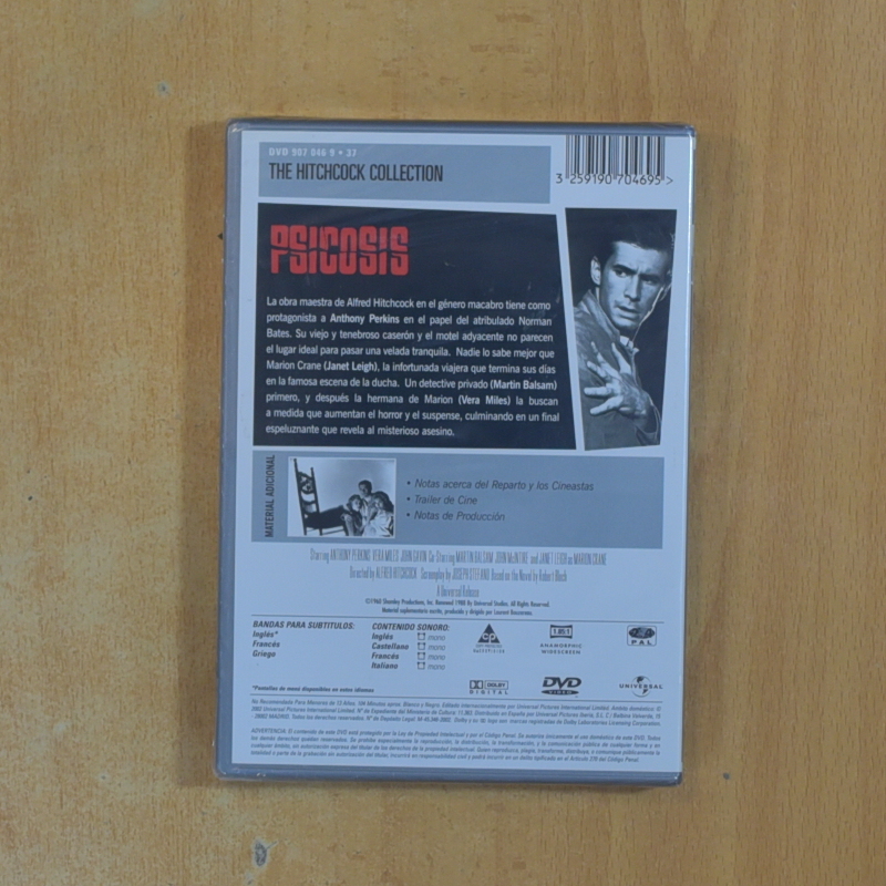 PSICOSIS - DVD