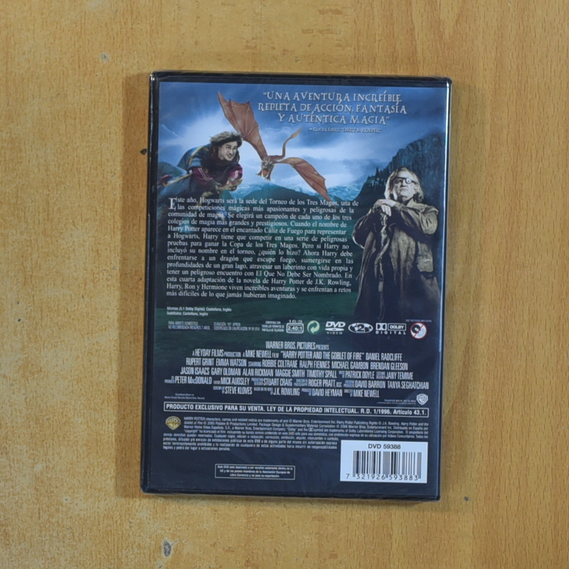 HARRY POTTER Y EL CALIZ DE FUEGO - DVD