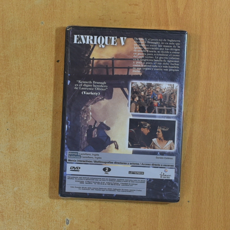 ENRIQUE V - DVD
