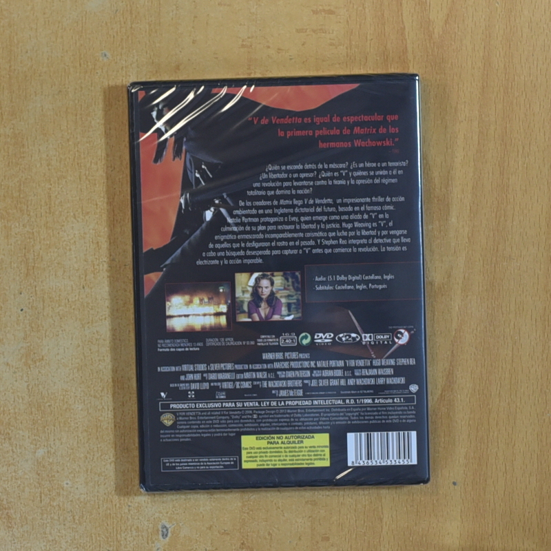 V DE VENDETTA - DVD
