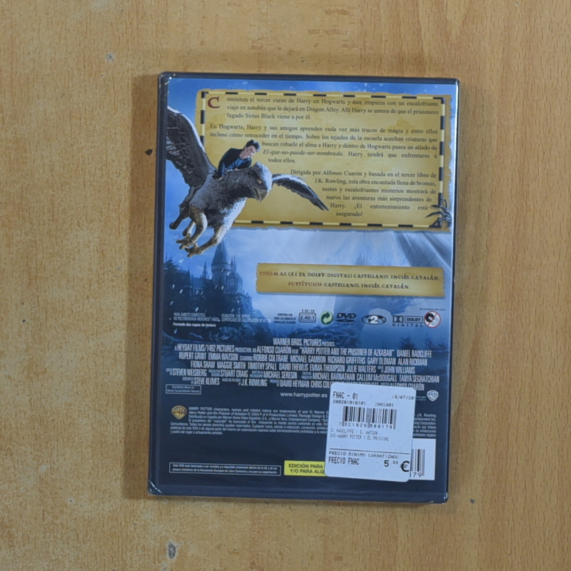 HARRY POTTER Y EL PRISIONERO DE AZKABAN - DVD