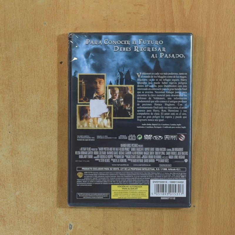 HARRY POTTER Y EL MISTERIO DEL PRINCIPE - DVD