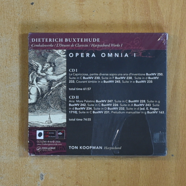 TON KOOPMAN - OPERA OMNIA I - CD