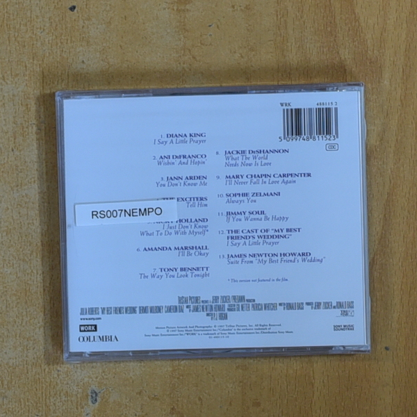 VARIOS - MY BEST FRIENDS WEDDING - CD