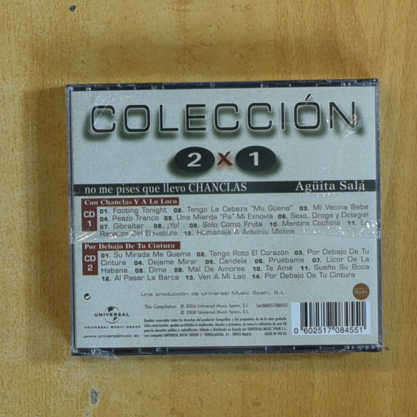 NO ME PISES QUE LLEVO CHANCLAS / CON CHANCLAS Y A LO LOCO - AGUITA SALA / POR DEBAJO DE TU CINTURA - CD