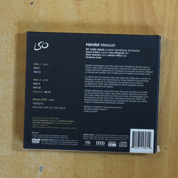 HANDEL - MESSIAH - CD