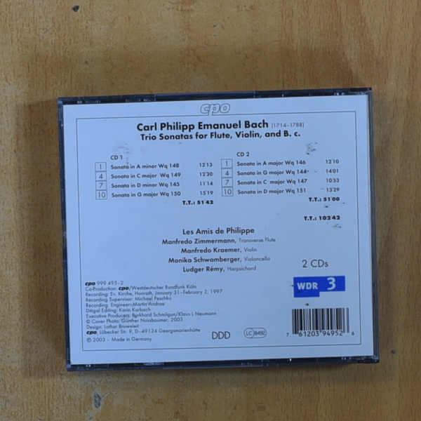 BACH - TRIO SONATAS - CD