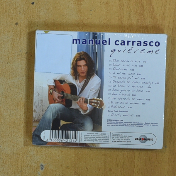 MANUEL CARRASCO - QUIEREME - CD