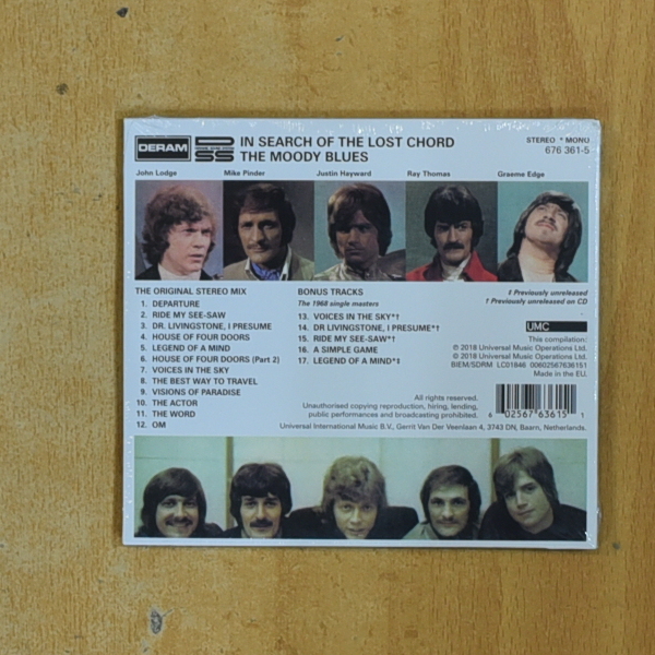 THE MOODY BLUES - IN SEARCH OF THE LOST CHORD - CD