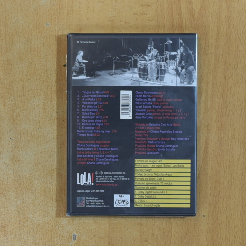 CHANO DOMINGUEZ SEPTETO - MIRA COMO VIENE - DVD