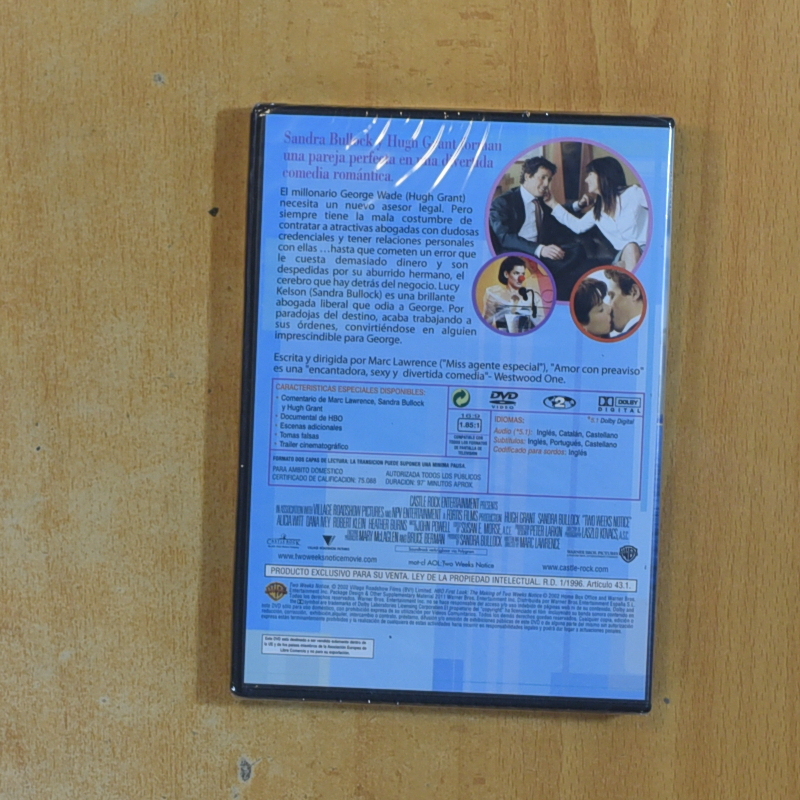 AMOR CON PREAVISO - DVD