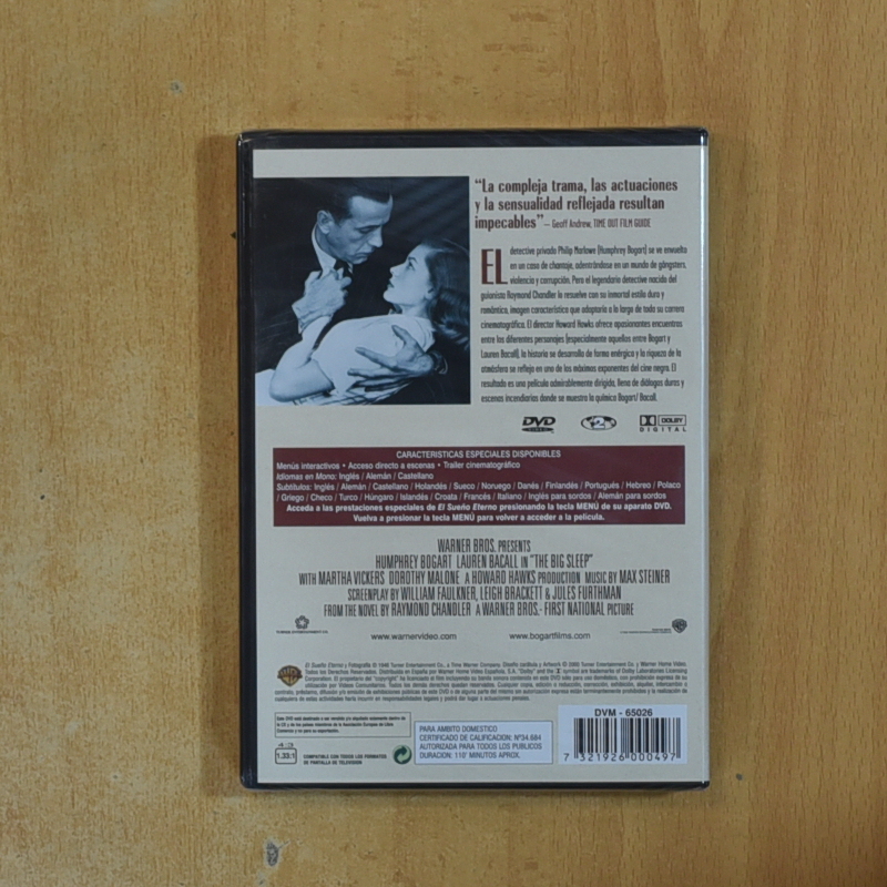 EL SUEÑO ETERNO - DVD