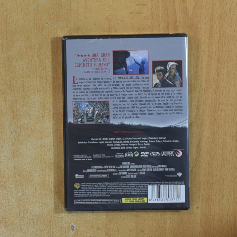 EL IMPERIO DEL SOL - DVD