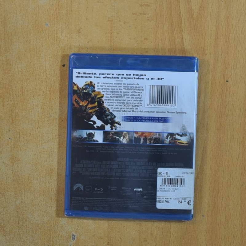 TRANSFORMERS EL LADO OSCURO DE LA LUNA - BLURAY