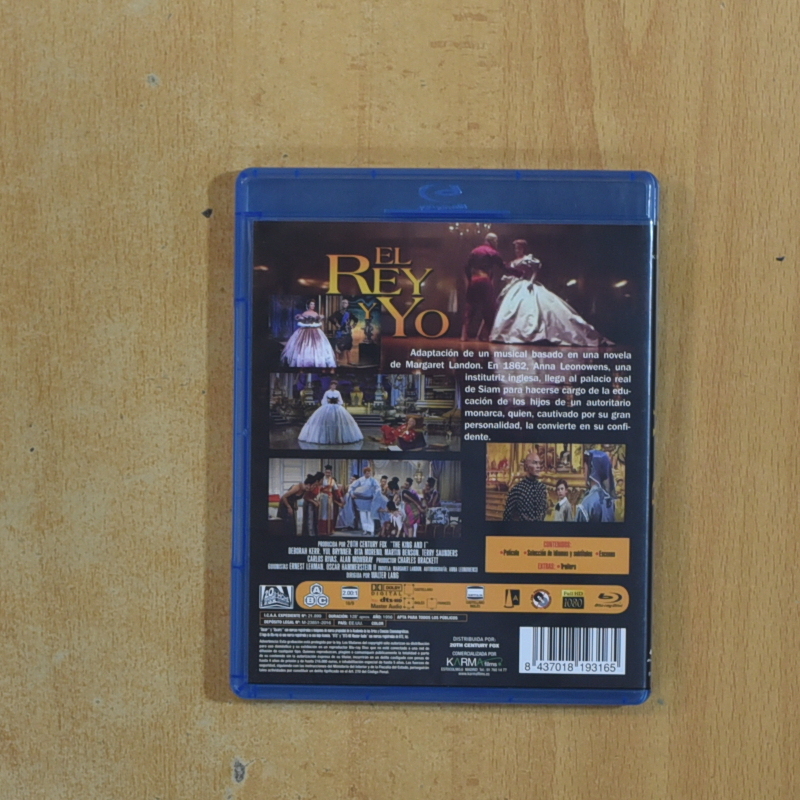 EL REY Y YO - BLURAY
