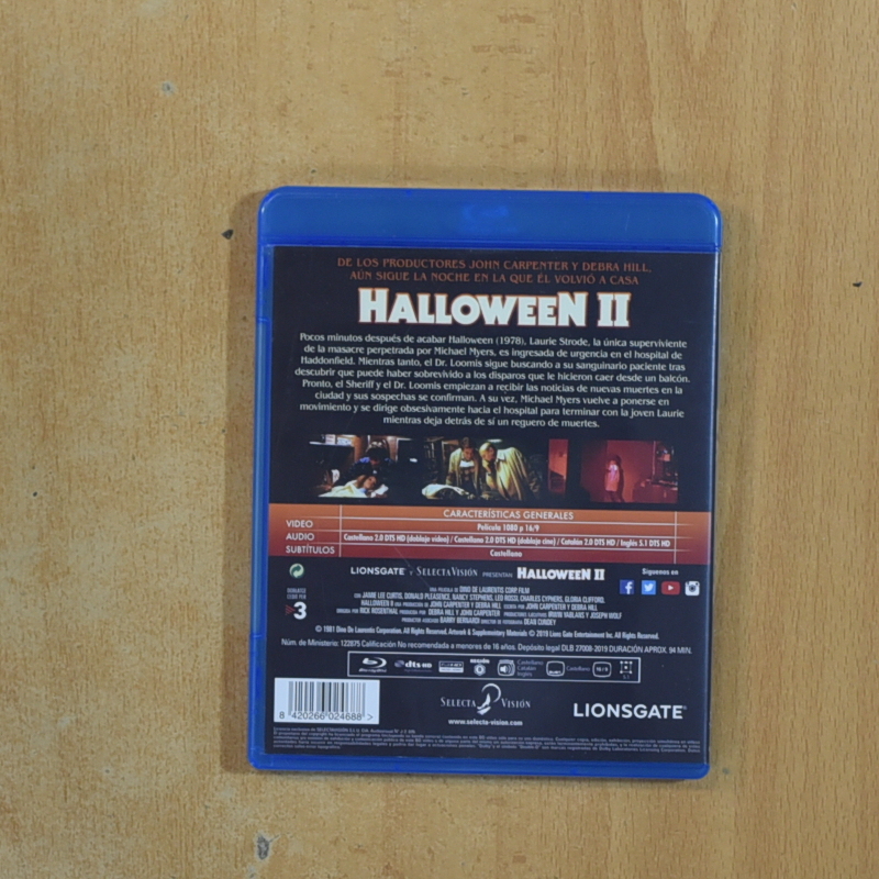 HALLOWEEN II - BLURAY