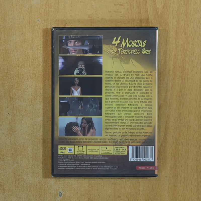 4 MOSCAS SOBRE TERCIOPELO GRIS - DVD
