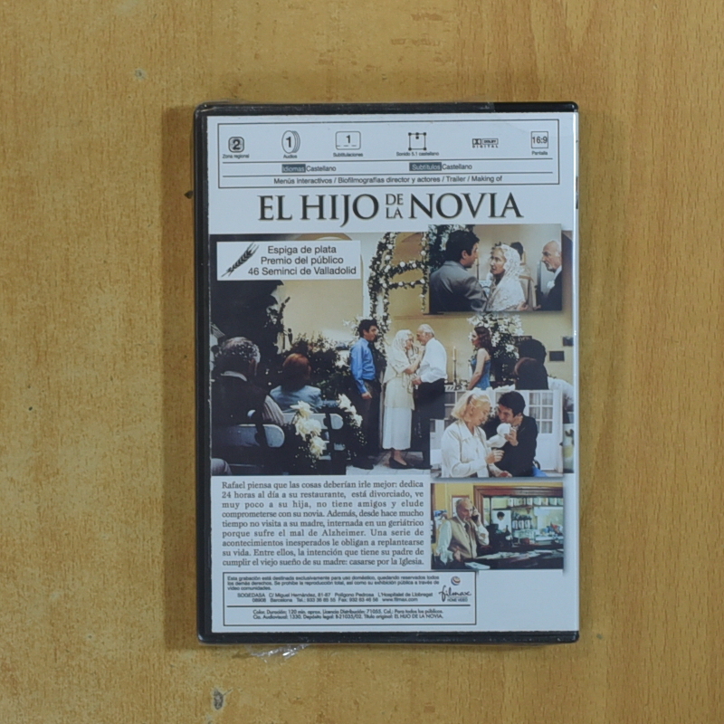 EL HIJO DE LA NOVIA - DVD