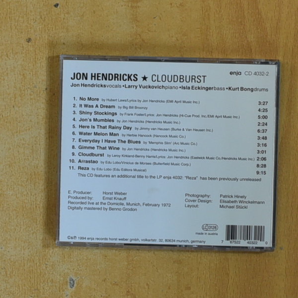 JON HENDRICKS - JON HENDRICKS - CD