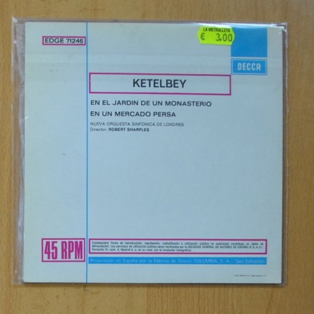 ROBERT SHARPLES - EN EL JARDIN DE UN MONASTERIO / EN UN MERCADO PERSA - SINGLE