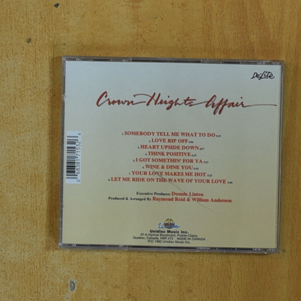 CROWN HEIGHTS AFFAIR - THINK POSITIVE - CD