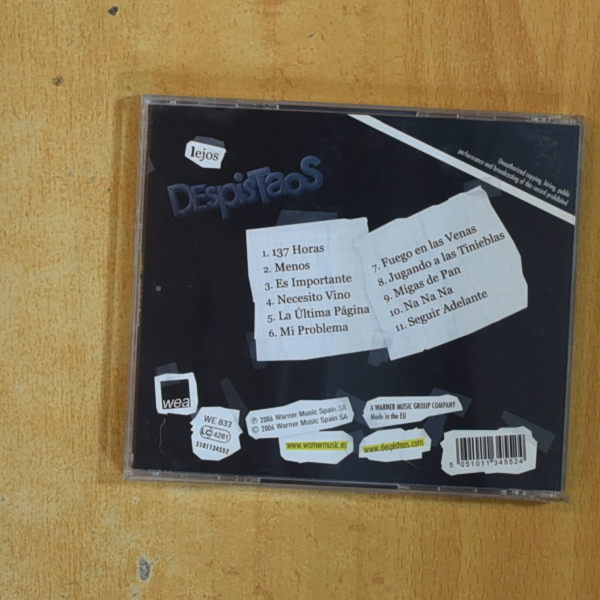 DESPISTAOS - LEJOS - CD