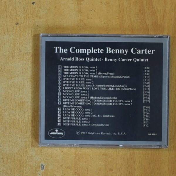BENNY CARTER - THE COMPLETE BENNY CARTER - CD