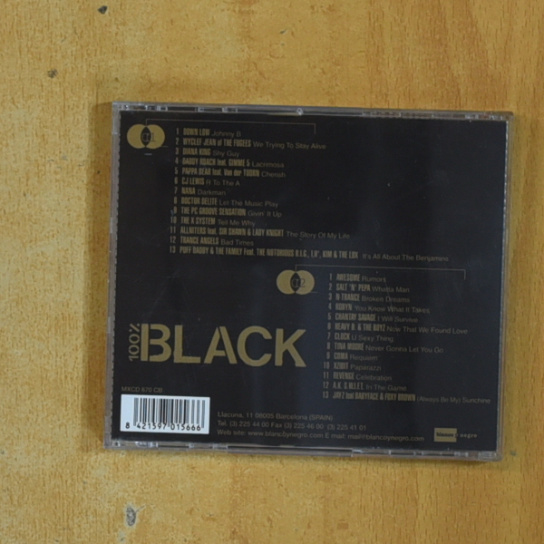 VARIOS - 100 BLACK - CD