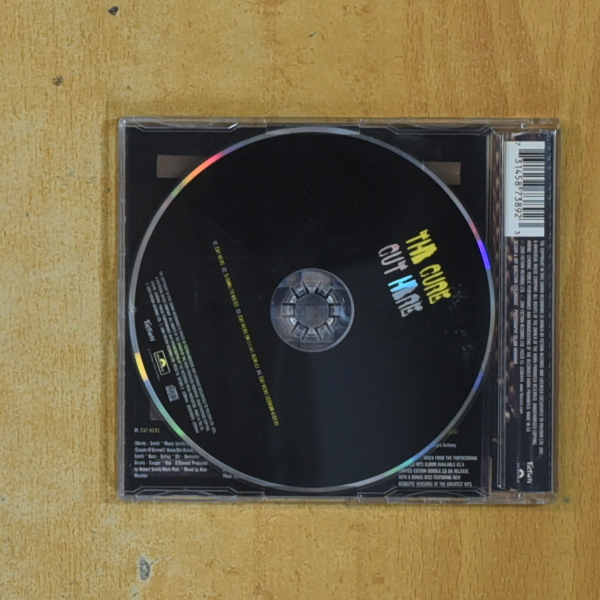 THE CURE - CUT HERE - CD SINGLE