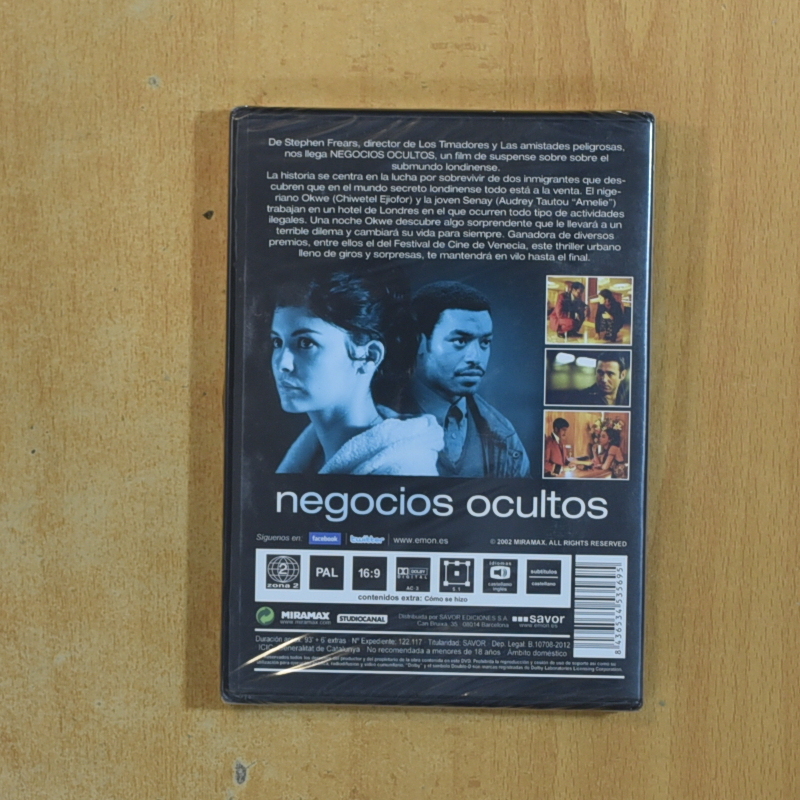 NEGOCIOS OCULTOS - DVD
