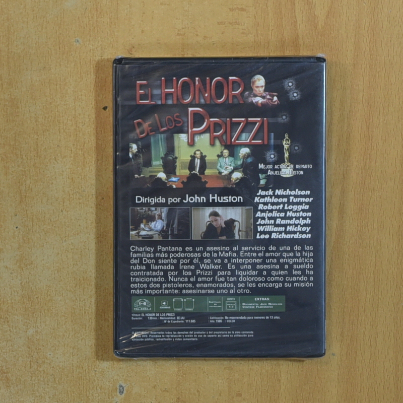 EL HONOR DE LOS PRIZZI - DVD