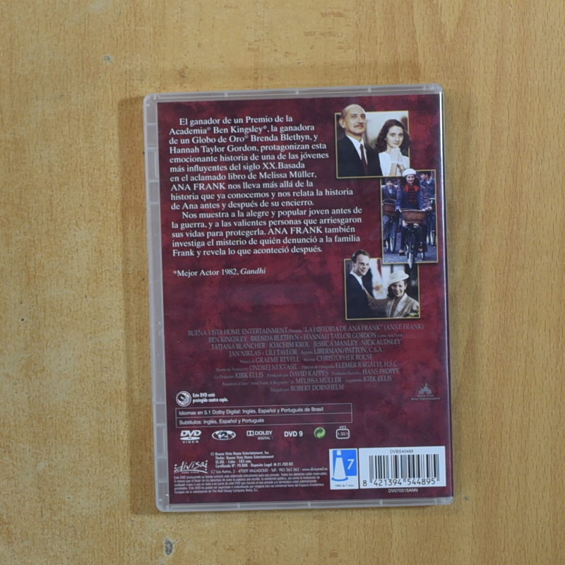 LA HISTORIA DE ANA FRANK - DVD