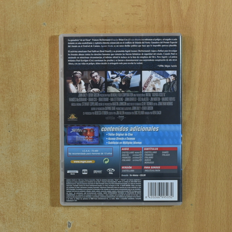 AGENDA OCULTA - DVD